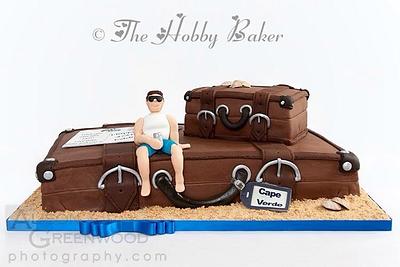 40th holiday luggage  - Cake by The hobby baker 