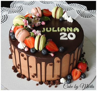 Drip cake for Juliana - Cake by MartaMc
