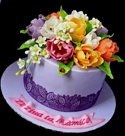 Flowers for mother - Cake by Carmen Iordache