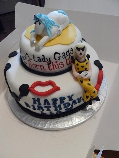 lady gaga cake  - Cake by Krazy Kupcakes 