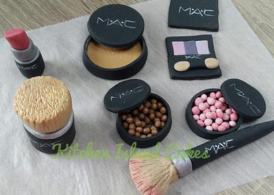 MAC makeup toppers - Cake by Kitchen Island Cakes
