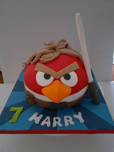 Angry birds -Luke Skywalker  for Harry - Cake by AWG Hobby Cakes
