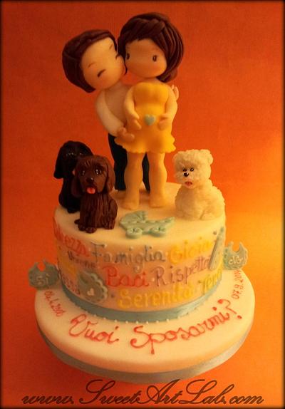 I love my family - Cake by  Michela Barocci - Sugar Artist 