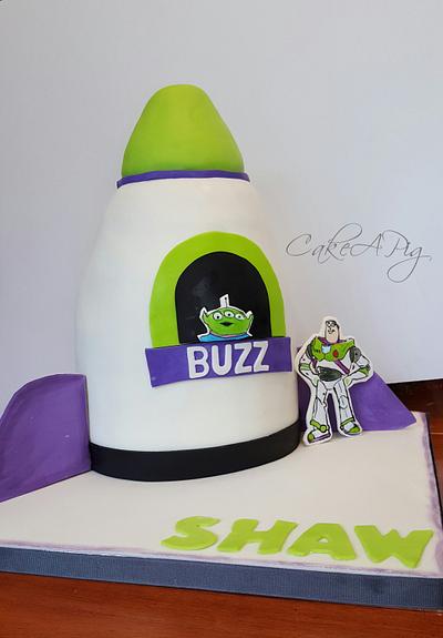 Buzz Lightyear Rocketship  - Cake by CakeAPig