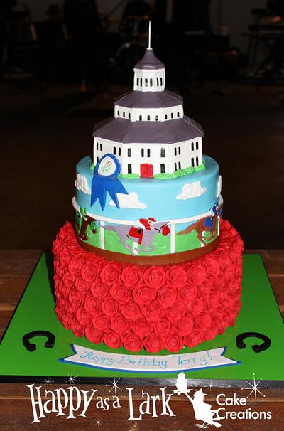 Run for the roses - Cake by Happy As A Lark Cake Creations