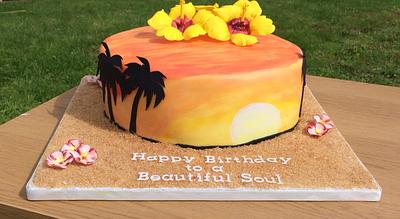 Sunset Cake - Cake by Littlelizacakes