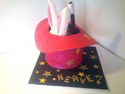 Pink Sparkly Magicians Hat Cake - Cake by Danielle Lainton