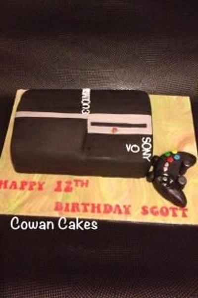 Playstation 3 cake - Cake by Alison Cowan