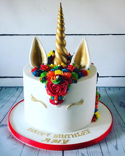 Rainbow unicorn cake - Cake by Maria-Louise Cakes