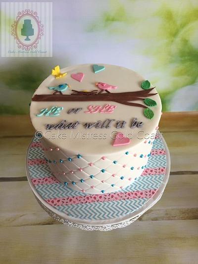 baby gender reveal  - Cake by Alana 