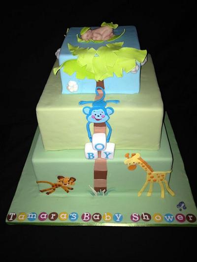 Baby shower cake - Cake by Lesley