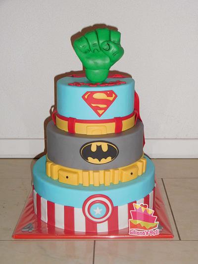 Super hero cake - Cake by Liliana Vega