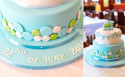 Iver's Christening Cake - Cake by mariascakesdelight