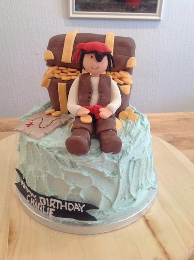 Pirate party cake - X marks the spot! - Cake by lulubelle