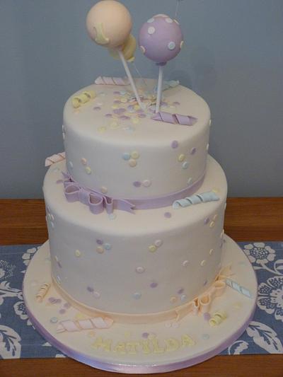 Confetti balloon cake - Cake by Sugar-pie