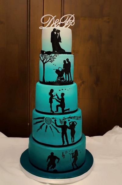 Love Story Wedding Cake - Cake by Art Bakin’