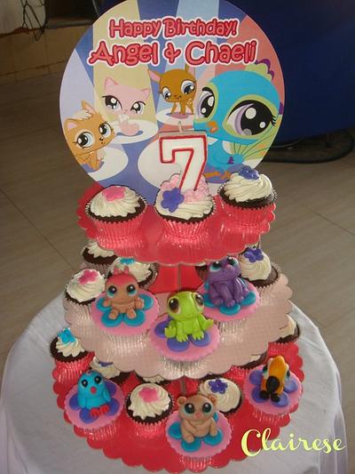 Littlest Pet Shop theme cupcakes - Cake by AnnCriezl 