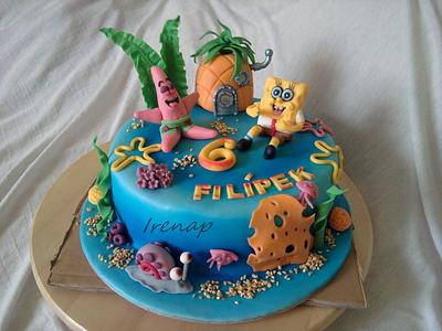 Spongebob - Cake by irenap