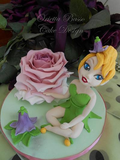 Tinkerbell topper - Cake by Orietta Basso