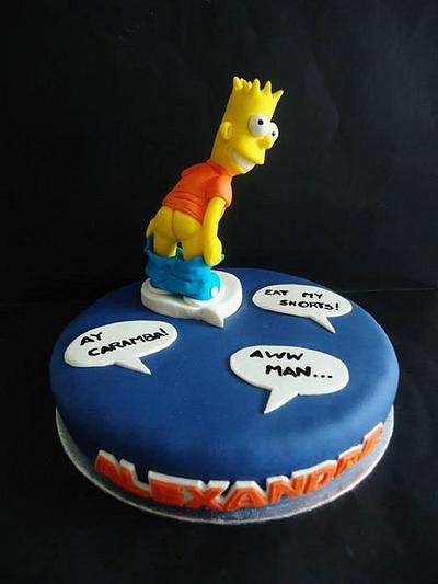 Bart Simpson - Cake by Vania Costa