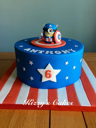 Captain America Minion Cake - Cake by K Cakes