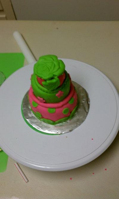 Funky mini cake - Cake by Gram's Cookie Jar and Cakes