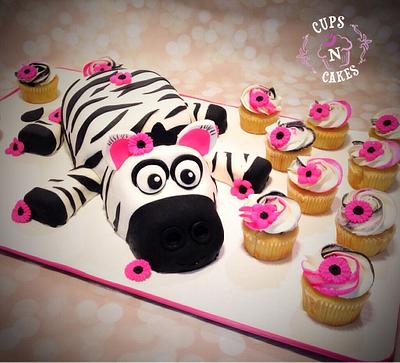 Zebra! - Cake by Cups-N-Cakes 