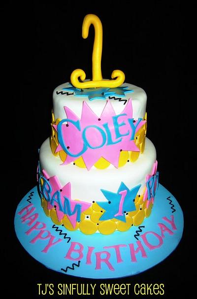 BAM POW 1st Birthday Cake - Cake by Tyla Mann