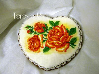 Walentynkowe róże - Cake by Teresa Pękul