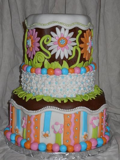 Crazy daisy - Cake by Laurie