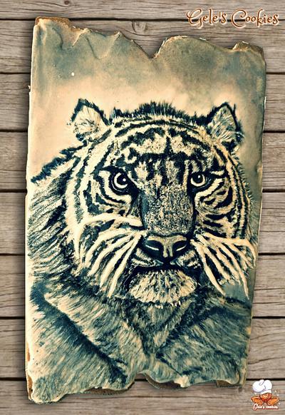 Black and white tiger cookie - Cake by Gele's Cookies