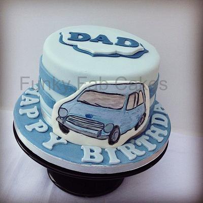 Austin Mini car cake - Cake by funkyfabcakes