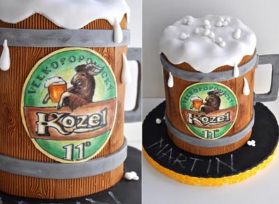 Beer in a glass - Cake by CakesVIZ