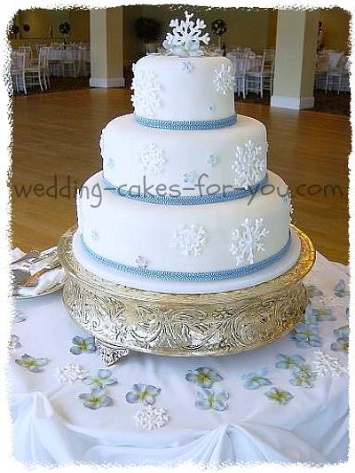 Snowflake Wedding Cake - Cake by Wedding Cakes For You 