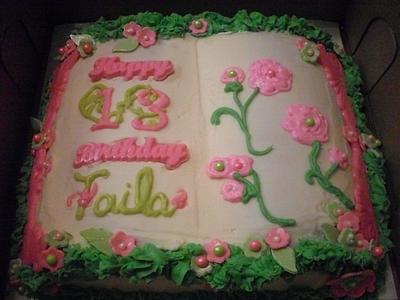 Pink and Green Theme - Cake by Ms. Shawn