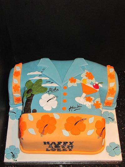 hawaii shirt  - Cake by d and k creative cakes
