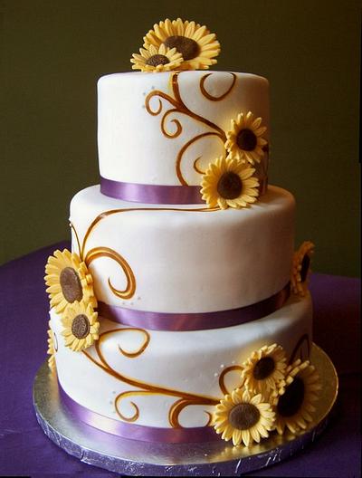 My first Wedding Cake! Even Hurricane Sandy didn't stop me! - Cake by Kristi