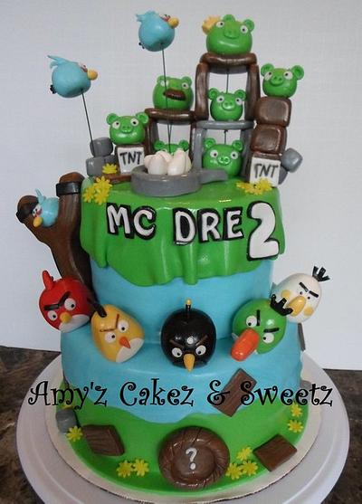 ANGRY BIRDS - Cake by Amy'z Cakez & Sweetz