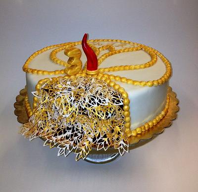 Elegance and fortune!  - Cake by Gina Assini