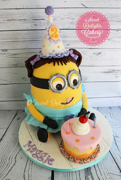 Minion Birthday Girl - Cake by Sweet Delights Cakery