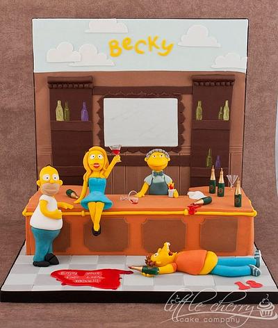 Simpsons Moe's Tavern Cake - Cake by Little Cherry