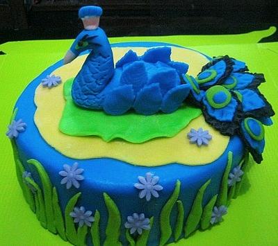 peacock cake - Cake by susana reyes