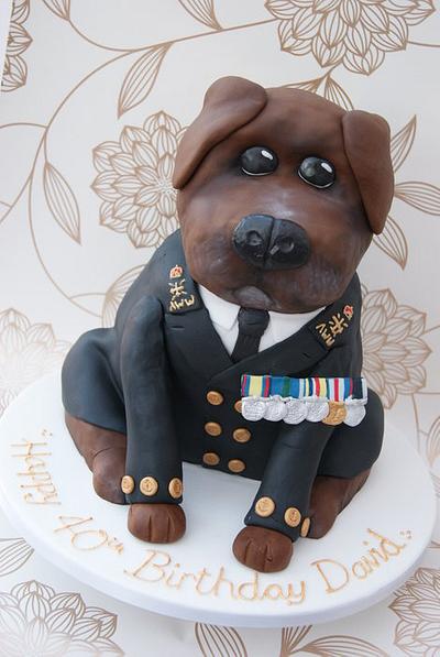 Navy Dog!!! - Cake by Jayne Plant