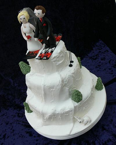 Mountain Wedding Cake - Cake by KathrynsCakes