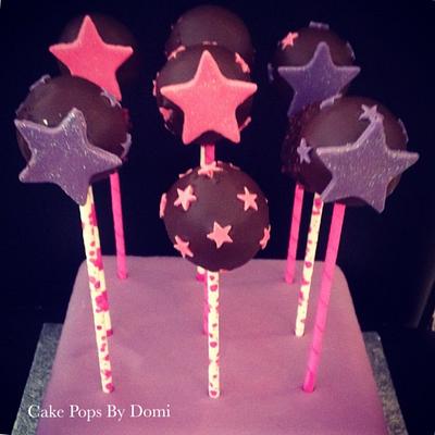 Pink and Purple sparkles  - Cake by Domi @ CakePopsByDomi