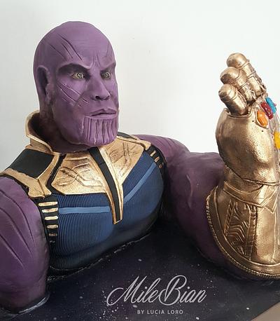 Thanos Bust Cake - Cake by MileBian