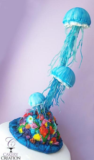 3D jellyfish cake - Cake by Cakery Creation Liz Huber