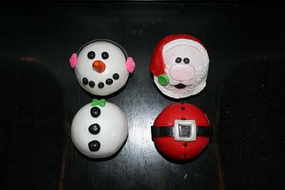 christmas cupcakes - Cake by Pams party cakes