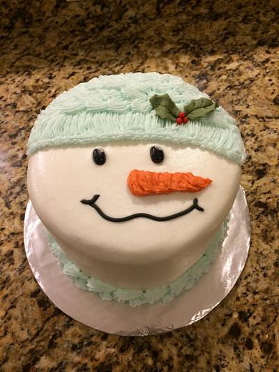 Snowman Cake - Cake by Theresa