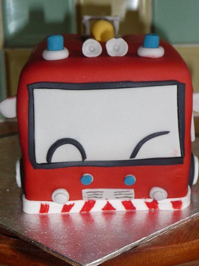 Fireman Sam's Engine - Cake by Sarah McCool